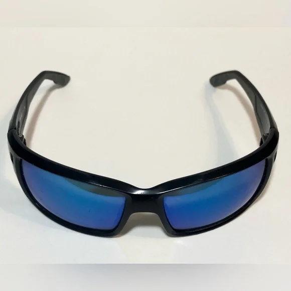 🕶️🌞COSTA Del Mar Permit Matte Black/Blue Mirror 580G Polarized 62mm Sunglasses🌞 - Picture 2 of 11